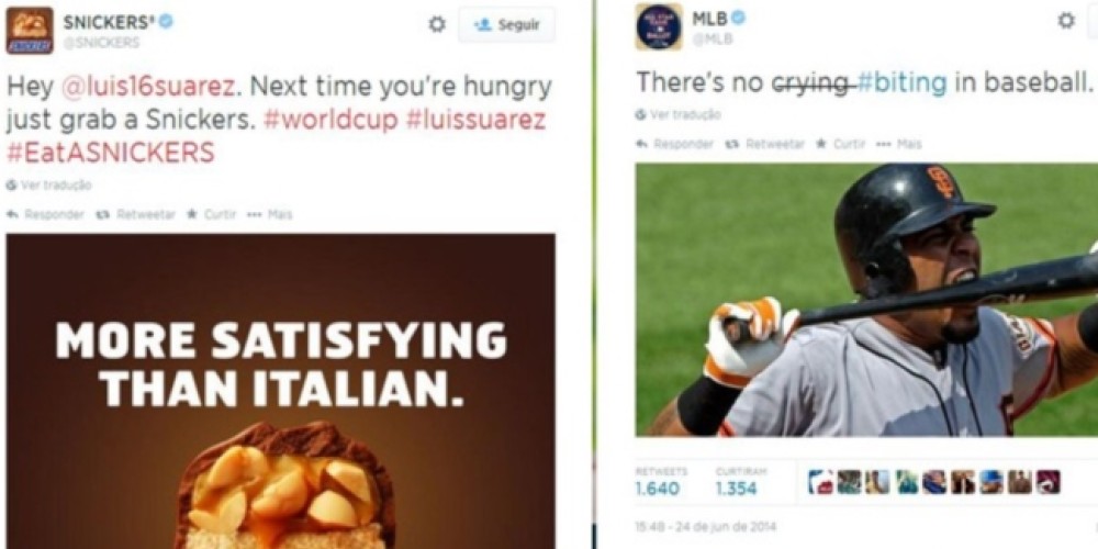 Las marcas utilizan el mordisco de Suárez para promover sus productos