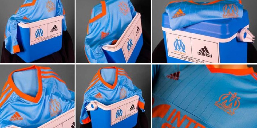 adidas vende la camiseta del Olympique Marsella en la heladerita de Bielsa