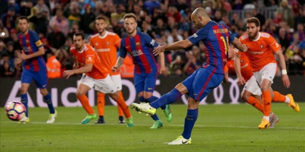 El curioso record que cortó Mascherano tras anotar su primer gol con el FC Barcelona