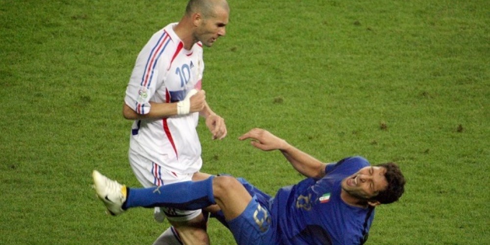 Materazzi celebra el d&eacute;cimo aniversario del cabezazo de Zidane