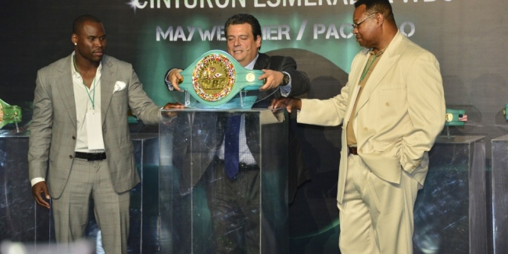 El lujoso cintur&oacute;n de Mayweather - Pacquiao de 1 mill&oacute;n de d&oacute;lares