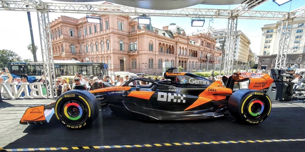 El McLaren de Lando Norris ya está en el país y los fanáticos podrán verlo de cerca