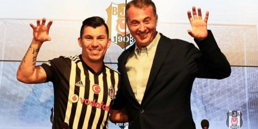 Gary Medel y un curioso homenaje a la hinchada de Boca en su nueva camiseta del Besiktas