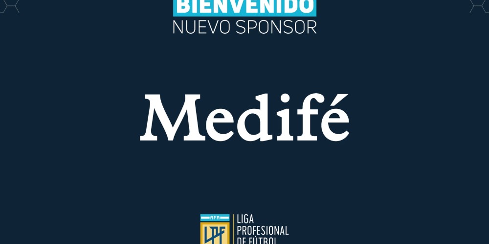 Medif&eacute; es el nuevo sponsor oficial de la Liga Profesional de F&uacute;tbol de la AFA