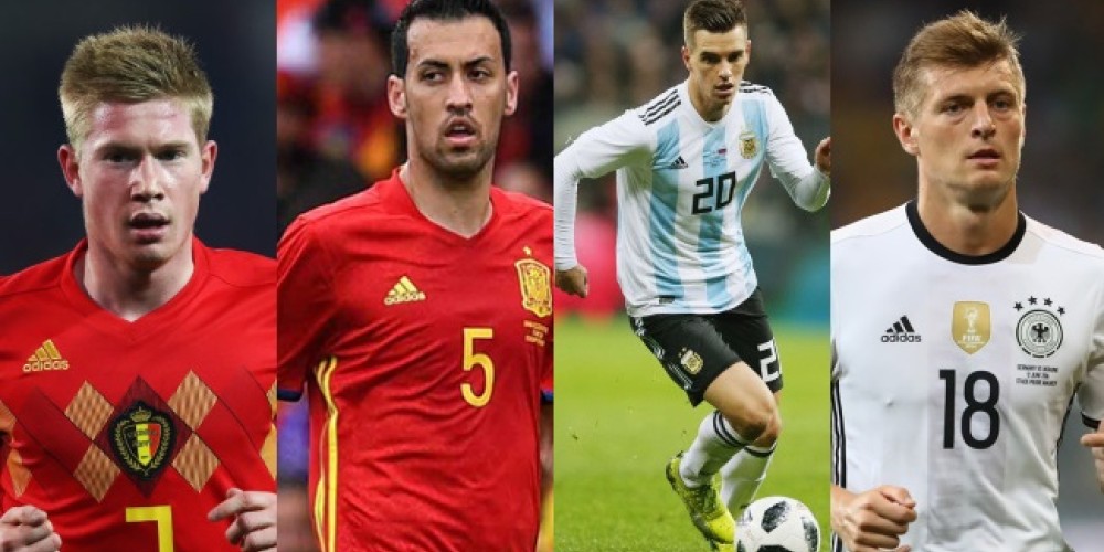 De Busquets a De Bruyne, estos son los 10 mediocampistas más caros de Rusia 2018