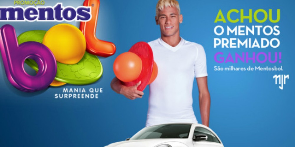 Neymar te invita a elegir los nuevos sabores de Mentos
