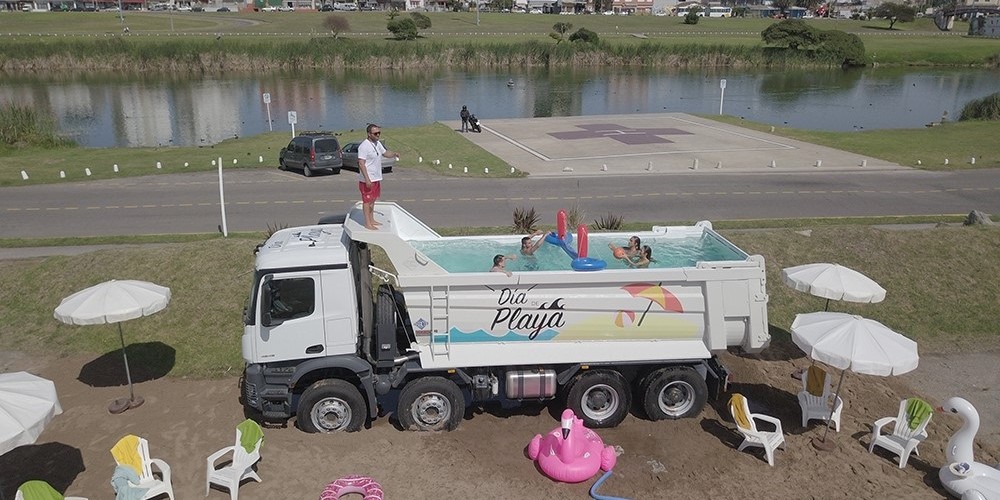 El Pool Truck de Mercedes-Benz fue premiado en Brasil