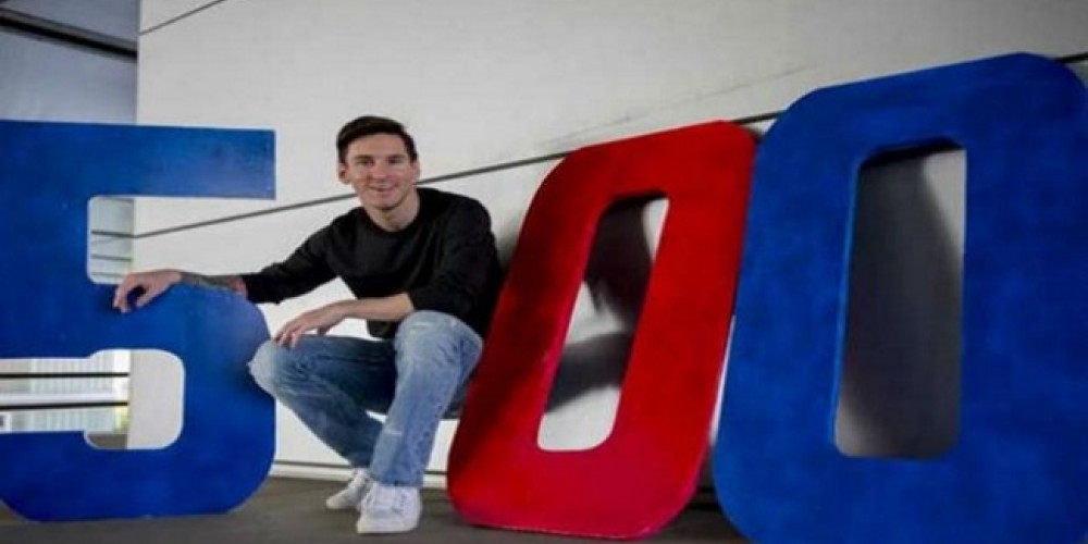 Messi llega a los 500 partidos con el Barcelona
