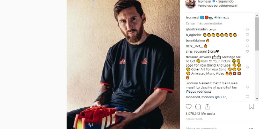 adidas presentó los nuevos botines de Lionel Messi
