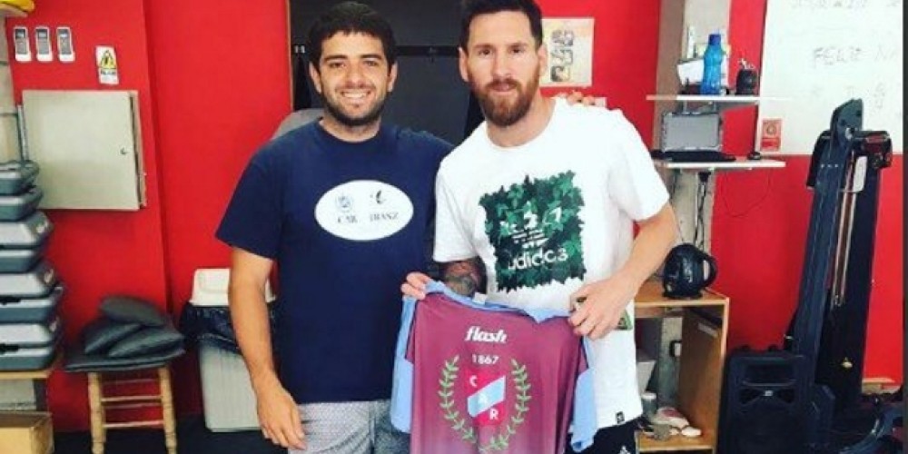 Messi eligi&oacute; el gimnasio de un club de rugby en Rosario para entrenarse