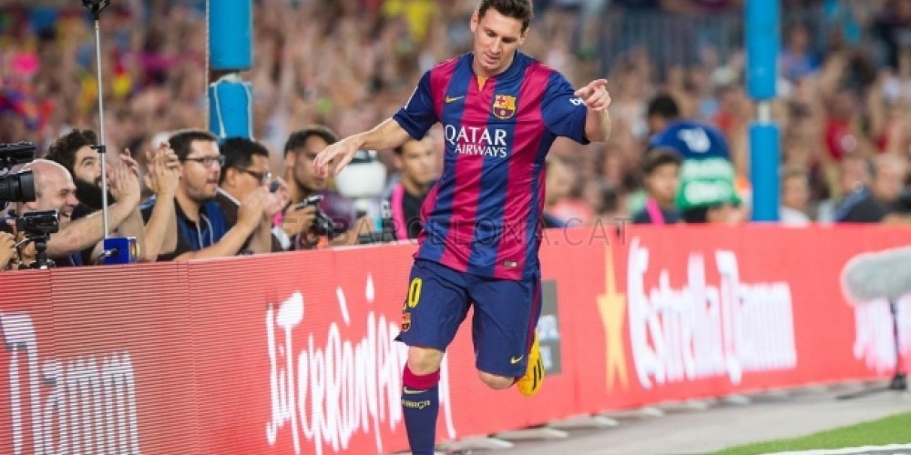 Messi estrenó sus adidas F50 Neon Orange con un gol