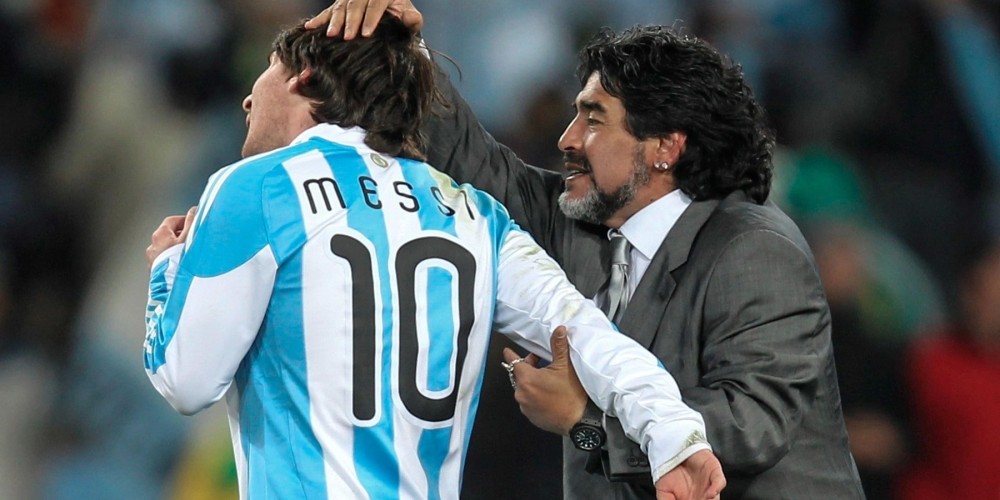 Messi y Maradona los mejores de la historia seg&uacute;n un ranking ingl&eacute;s