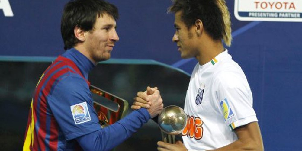 Barcelona - Santos, la &uacute;nica final que jugaron en contra Messi y Neymar