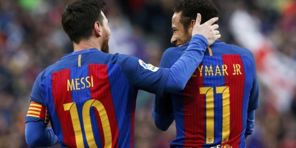 Messi se emocionó en el video del regalo navideño a Neymar Jr.