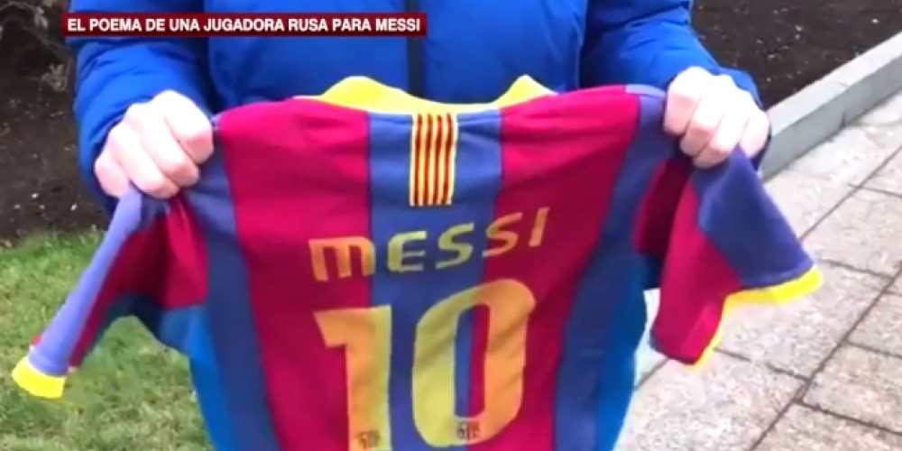 La jugadora rusa que se encargó de componer un poema dedicado para Lionel Messi