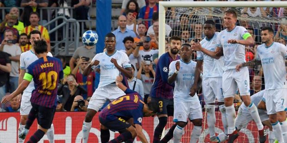 Messi y sus goles de tiros libres