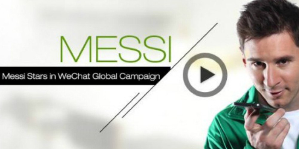 Messi usa We Chat para saludar a Martino