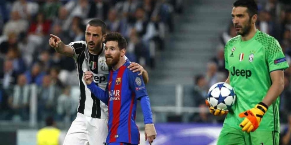 Bonucci quiso la camiseta de Messi en pleno partido y Chiellini lo regañó