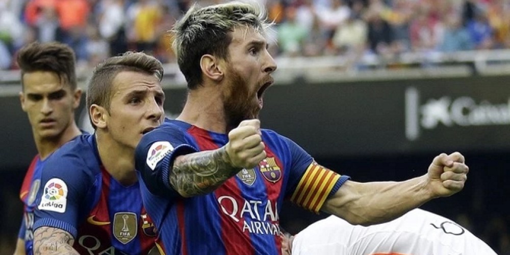 Lionel Messi es el cuarto m&aacute;ximo goleador de la historia de las grandes ligas de Europa