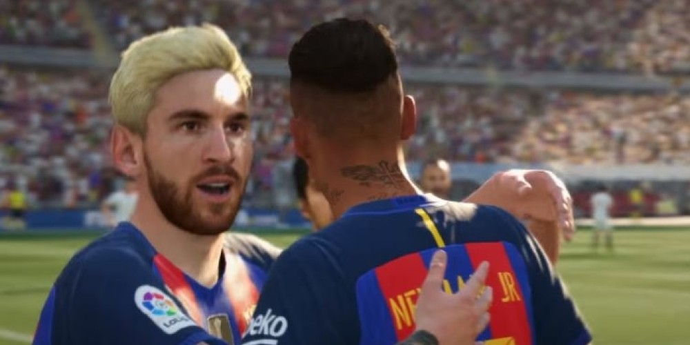 Messi aparece rubio en el tráiler del FIFA17