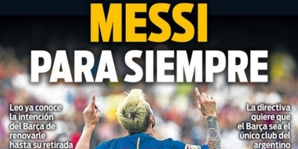 Barcelona le ofrecerá a Messi un contrato de por vida