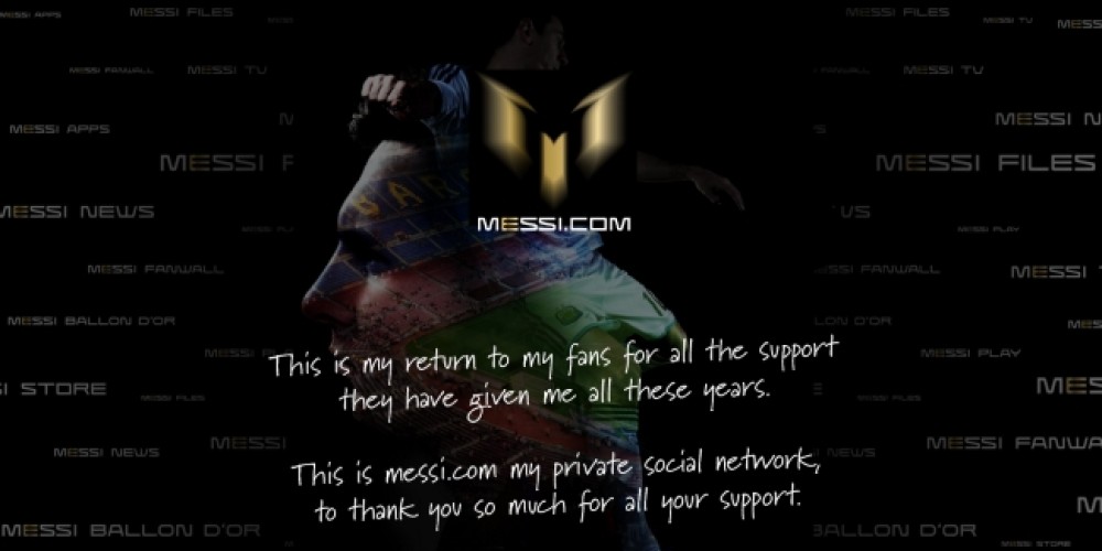 Lionel Messi present&oacute; su nuevo sitio web oficial