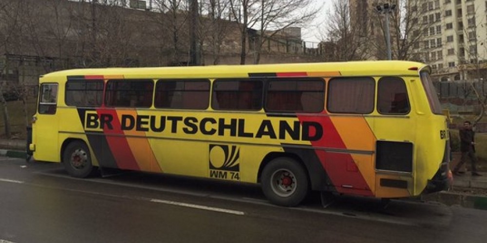 Se encontr&oacute; en Ir&aacute;n el autob&uacute;s de Alemania para el Mundial 74