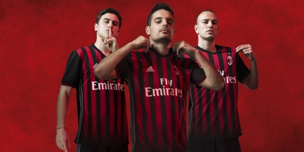 adidas y AC Milan lanzaron la camiseta para la temporada 2016/17