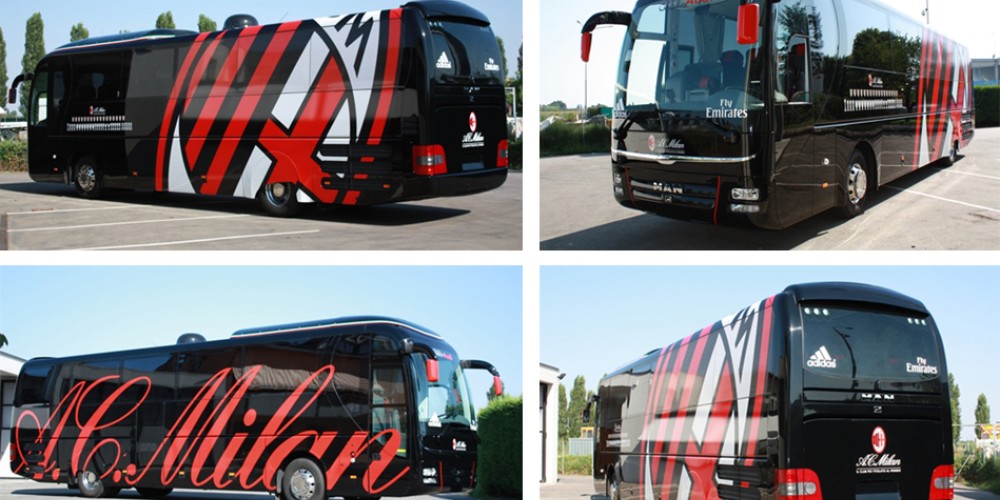 En crisis econ&oacute;mica, el Milan vendi&oacute; su bus oficial