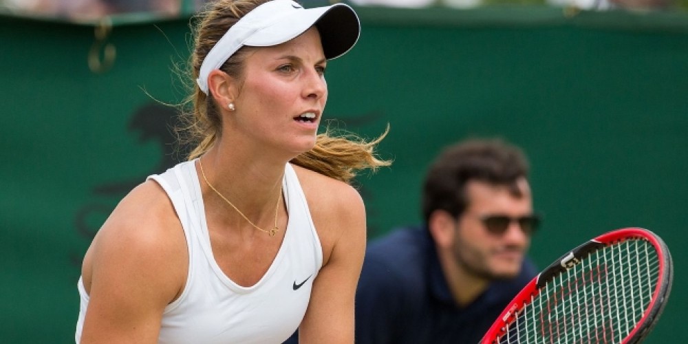 Mandy Minella, la tenista que debutó en Wimbledon con cuatro meses de embarazo