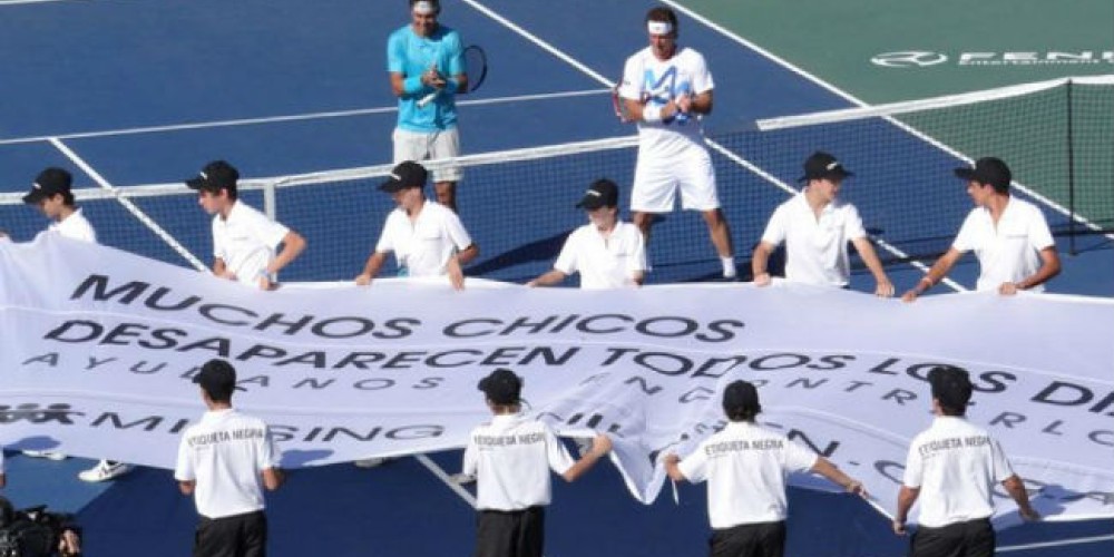 Excelente acción de Missing Children en la despedida de Nalbandian