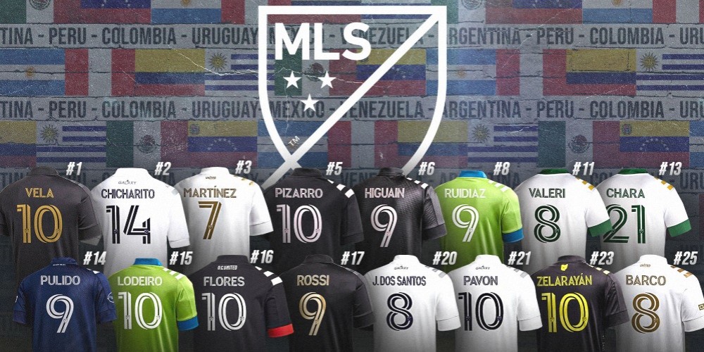 Los 25 jugadores que m&aacute;s camisetas de la MLS venden y la fuerte presencia de los latinoamericanos