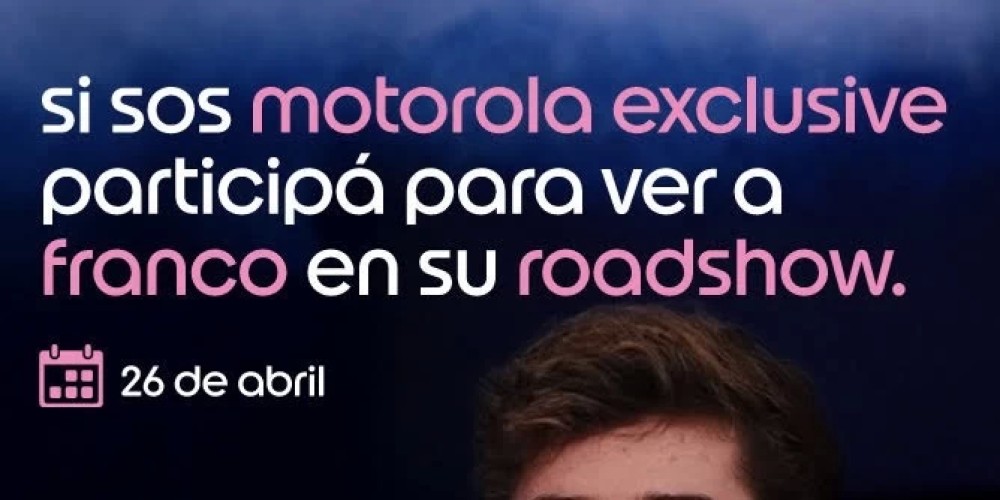 Motorola invita a acelerar al ritmo de Franco Colapinto en su roadshow por Buenos Aires
