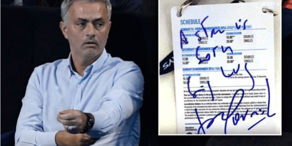 Una grafóloga analizó la firma de Mourinho: individualista, creativo y con poca calma