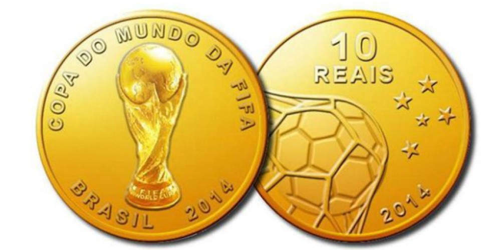 El Banco Central de Brasil presentó las monedas del Mundial