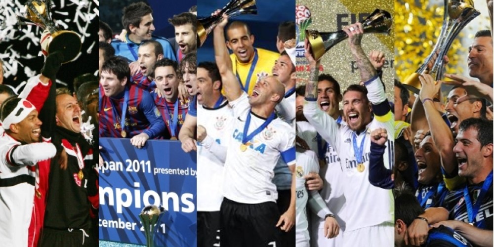 La marca que m&aacute;s veces visti&oacute; a los campeones del Mundial de Clubes