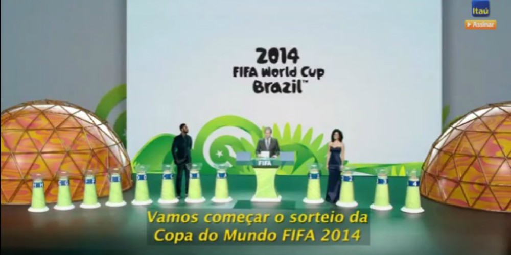 El Banco Itaú recrea el sorteo del Mundial