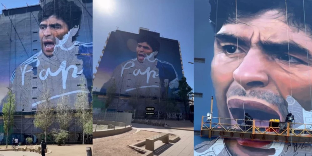 &iquest;C&oacute;mo ser&aacute; el mural m&aacute;s grande del mundo en honor a Maradona?