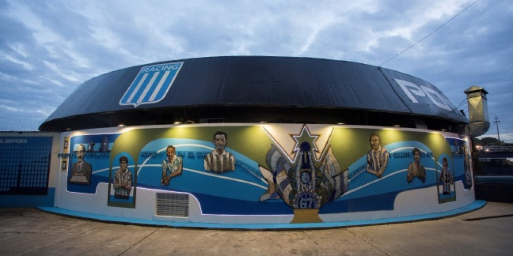 Un mural para la historia, Weber y Racing inauguraron el primer mural en conjunto