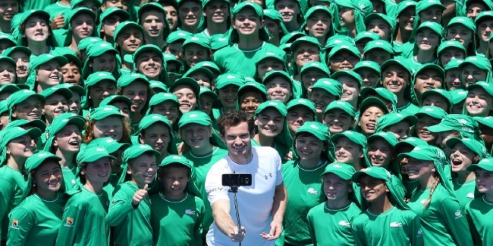 Andy Murray se sac&oacute; la mejor selfie del Australian Open
