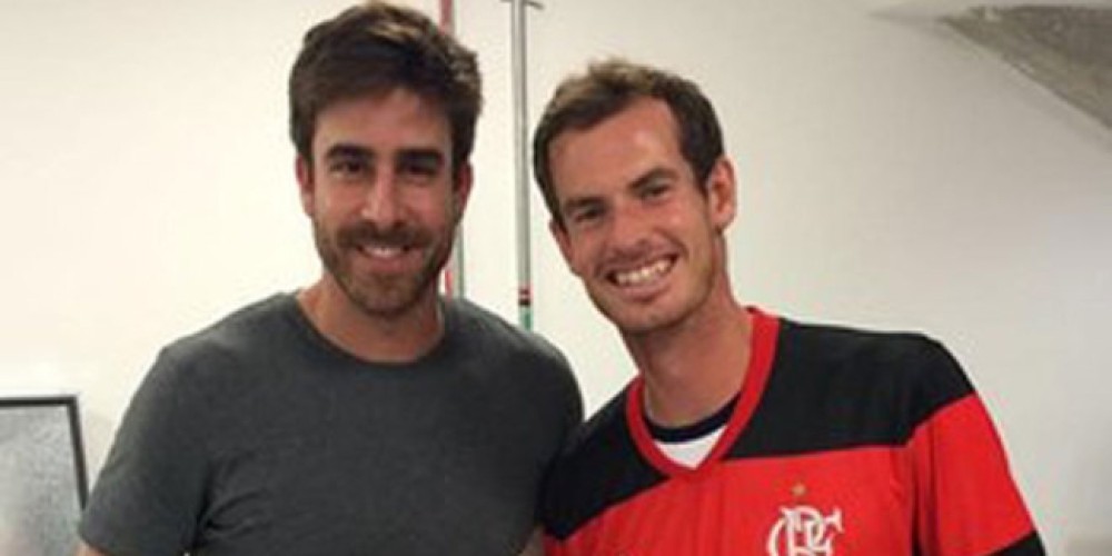 Andy Murray festejó su medalla de oro con la camiseta del Flamengo