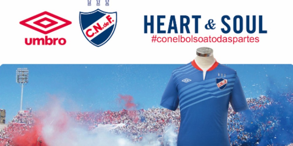 La nueva camiseta de Nacional de Uruguay sale a la cancha