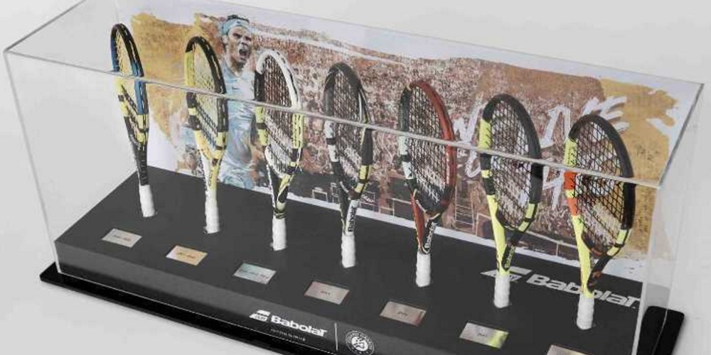Lanzan una edición limitada de raquetas por el récord de Nadal en Roland Garros