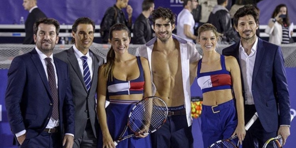 Nadal jug&oacute; un partido de &ldquo;strip-tenis&rdquo;