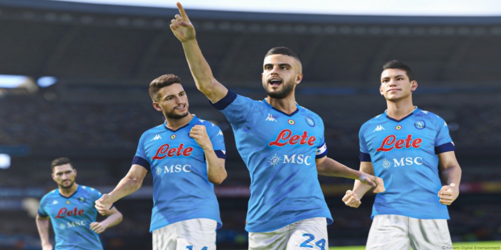 El Napoli estará solamente en el PES 2022