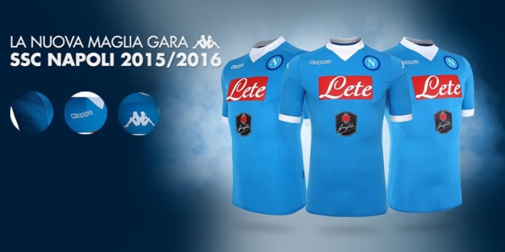 Kappa presentó la nueva camiseta oficial del Napoli