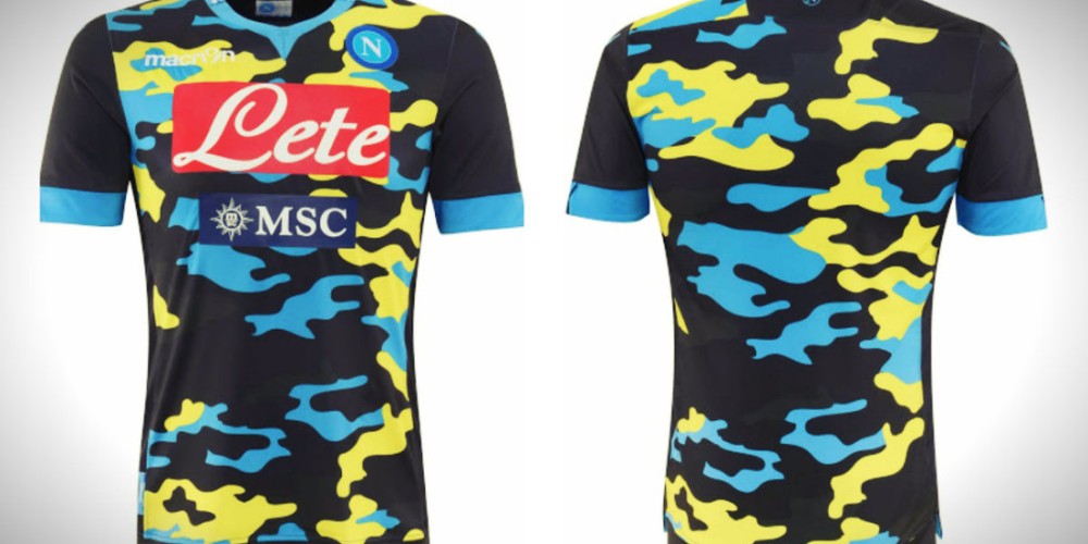 Napoli present&oacute; su nueva camiseta camuflada