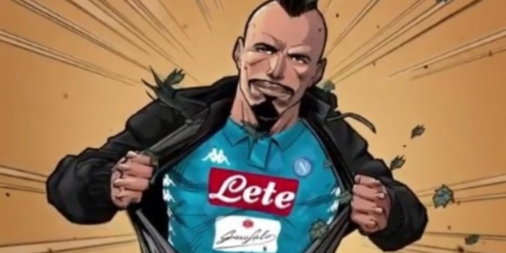 Con los jugadores caracterizados como superh&eacute;roes el Napoli present&oacute; su nueva camiseta 