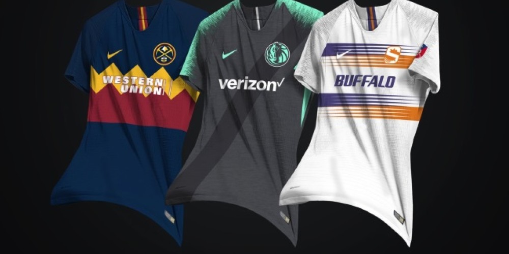 ¿Cómo serían las camisetas de la NBA si fuesen equipos de fútbol?