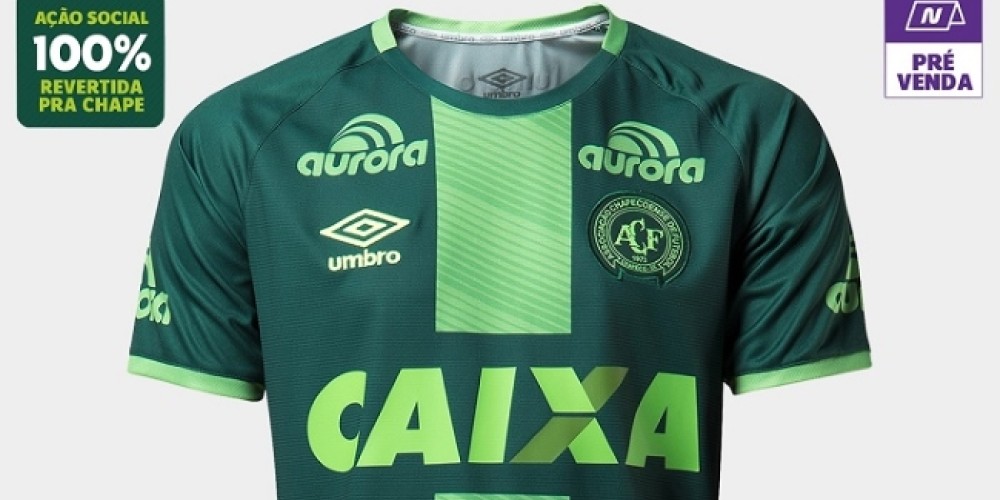Netshoes donar&aacute; a Chapecoense una venta masiva de 2.500 camisetas en 24 horas